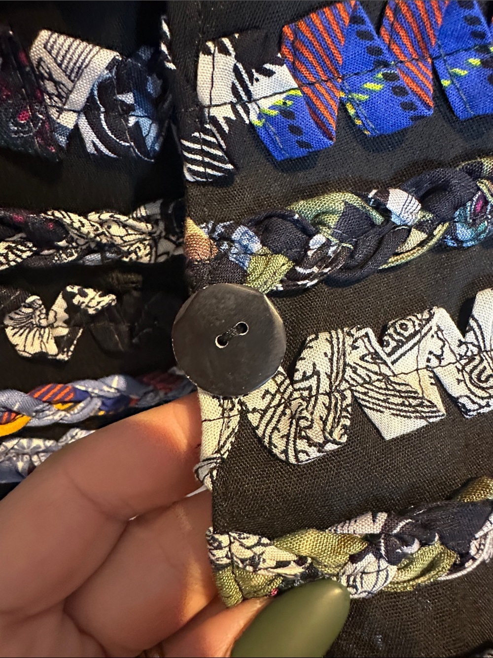 Halsey Collection Vintage Black Embellished Woven Vest from Loehmann’s - Picture 11 of 11